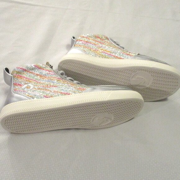 🥰 $20 Today - BILLY SILVER RAINBOW SNEAKERS BIG GIRLS' SZ 5 – NWT 🥰 - Picture 10 of 15